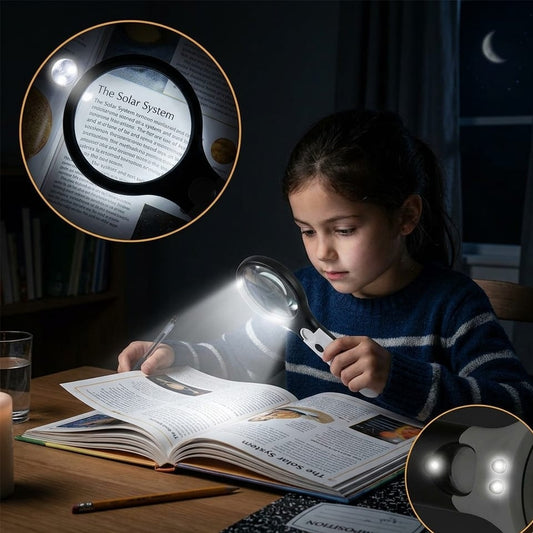 LED Magnifying Glass with Built-in Light – Reading, Inspection & Repair Lens 🔍