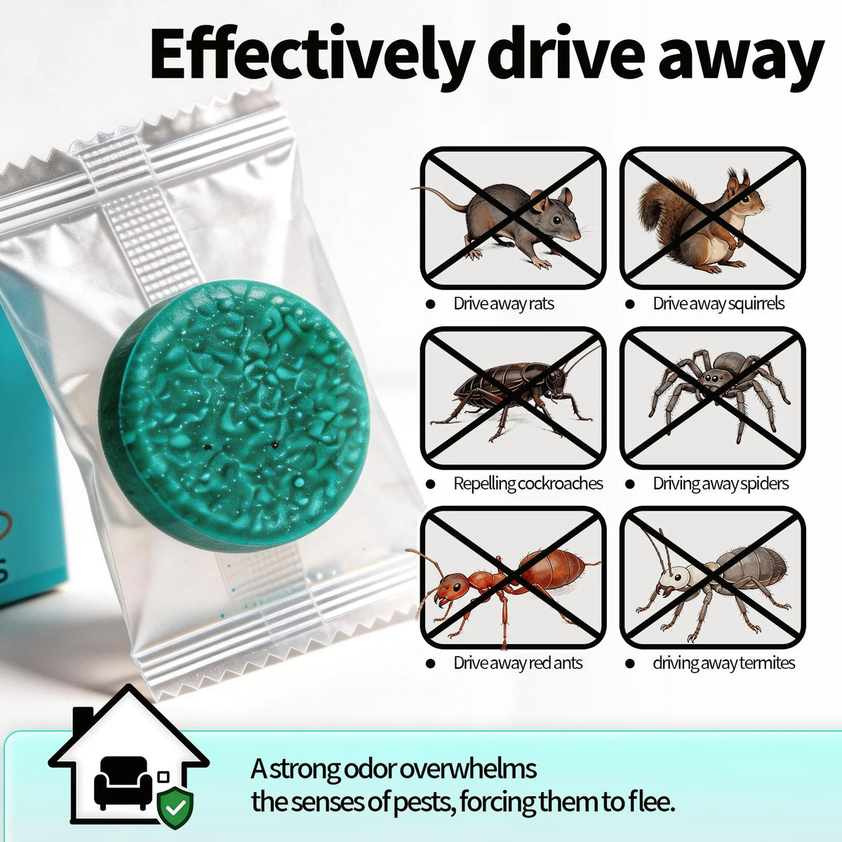 Strong Rat & Mouse Killer Bait – Fast Acting Rodent Control for Home, Kitchen, Office & Warehouse