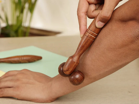 Handcrafted Wooden Twin-Ball Body Massager