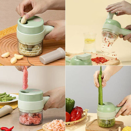 4 in 1 Electric Handheld Vegetable Cutter