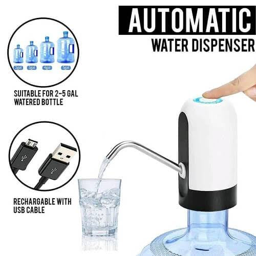 Automatic Wireless Water Can Dispenser Pump