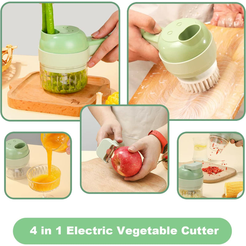 4 in 1 Electric Handheld Vegetable Cutter
