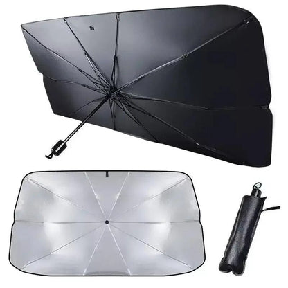 FOLDABLE CAR WINDSHEILD SUN SHADES UMBRELLA