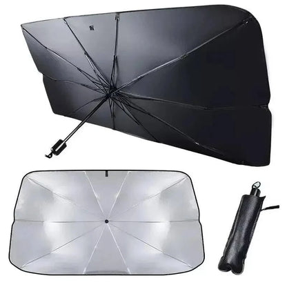 FOLDABLE CAR WINDSHEILD SUN SHADES UMBRELLA