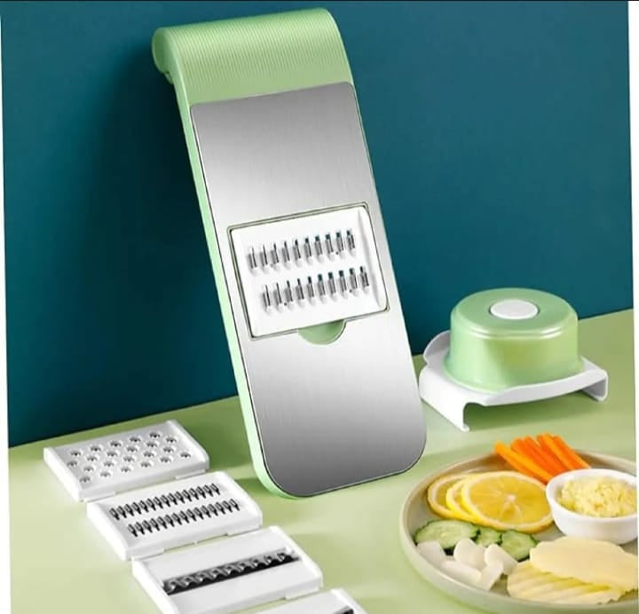 5 In 1 Stainless steel Multifunctional Vegitable Slicer Cutter