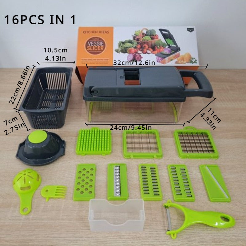 16-in-1 Multifunctional Vegetable Cutter & Slicer |