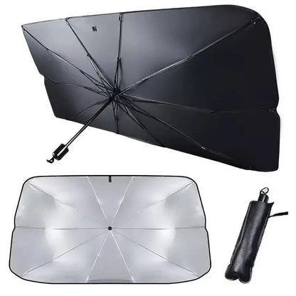FOLDABLE CAR WINDSHEILD SUN SHADES UMBRELLA