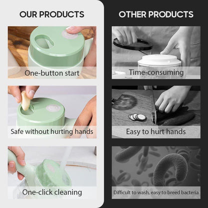 4 in 1 Electric Handheld Vegetable Cutter