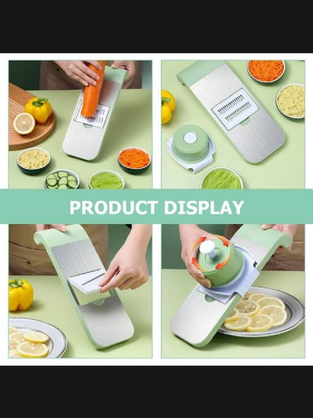 5 In 1 Stainless steel Multifunctional Vegitable Slicer Cutter
