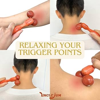 Handcrafted Wooden Twin-Ball Body Massager