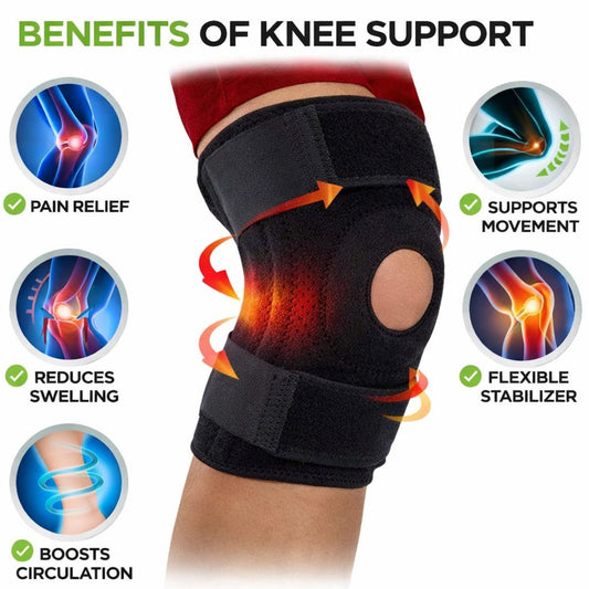 Knee Support Brace with Comfortable Compression Fit ( pair )