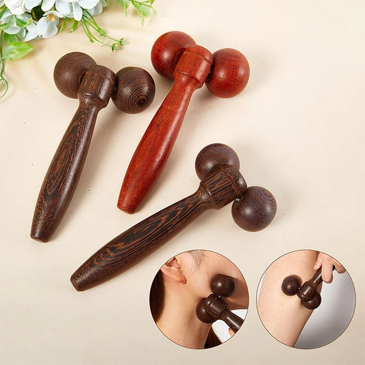 Handcrafted Wooden Twin-Ball Body Massager