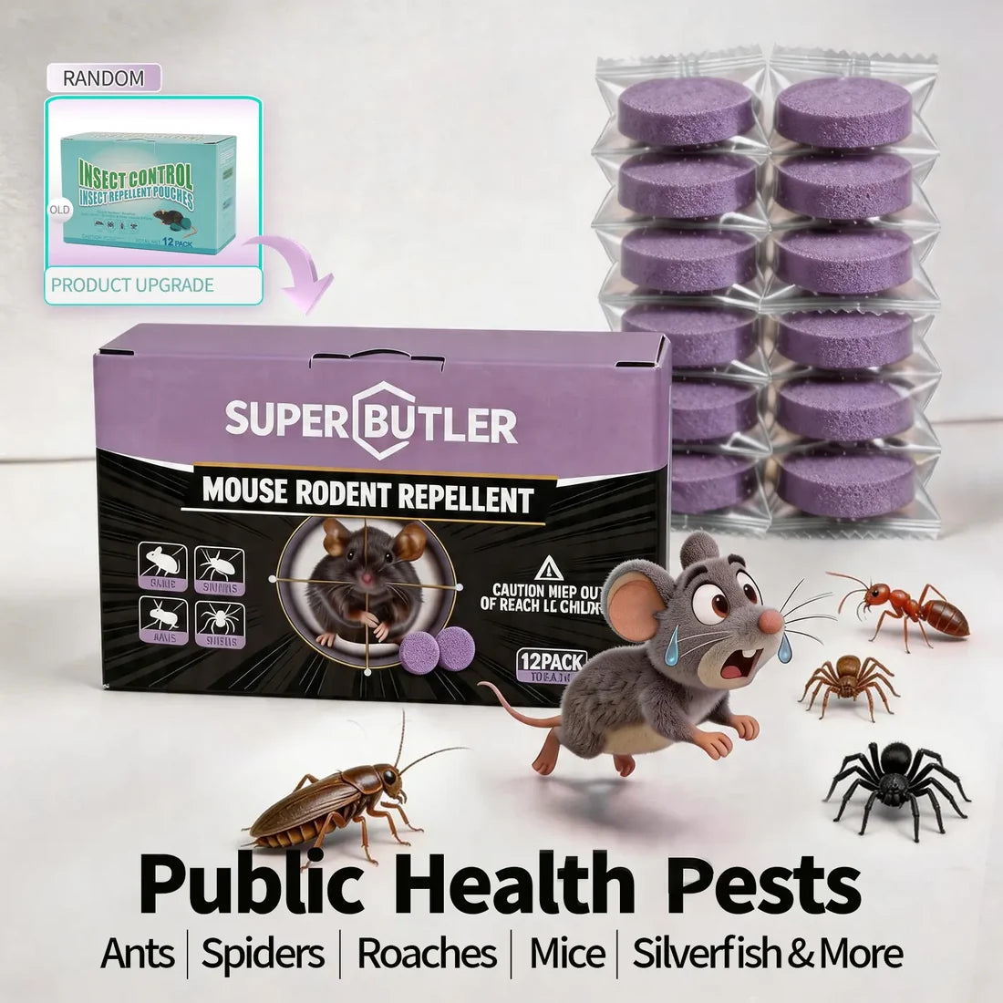 Strong Rat & Mouse Killer Bait – Fast Acting Rodent Control for Home, Kitchen, Office & Warehouse