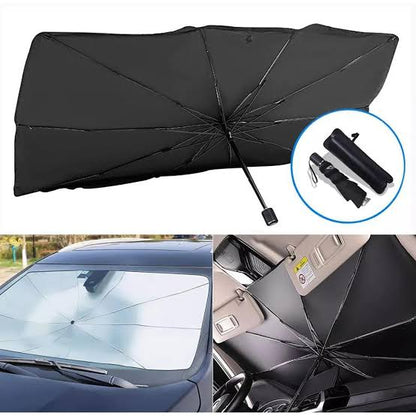 FOLDABLE CAR WINDSHEILD SUN SHADES UMBRELLA