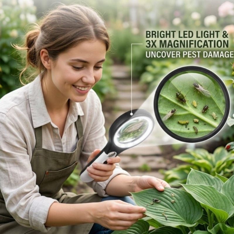 LED Magnifying Glass with Built-in Light – Reading, Inspection & Repair Lens 🔍