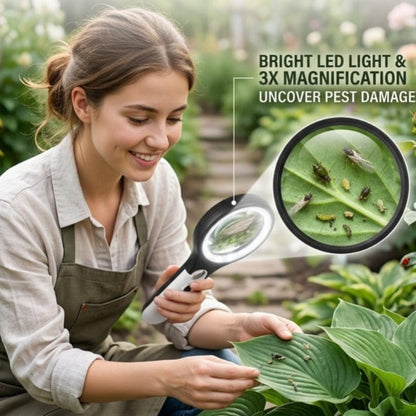LED Magnifying Glass with Built-in Light – Reading, Inspection & Repair Lens 🔍