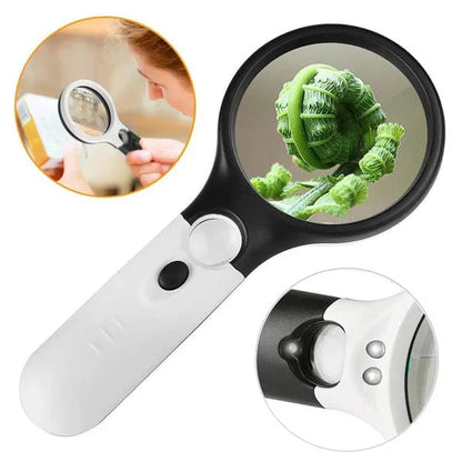 LED Magnifying Glass with Built-in Light – Reading, Inspection & Repair Lens 🔍